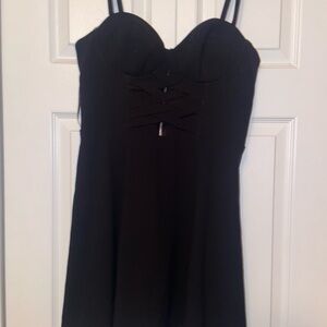Chic Black Strapless Dress